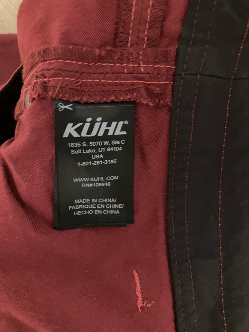 Kühl women’s burgundy size 6 SHORT - Picture 5 of 11